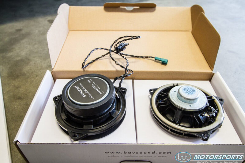 BMW audio installation in progress