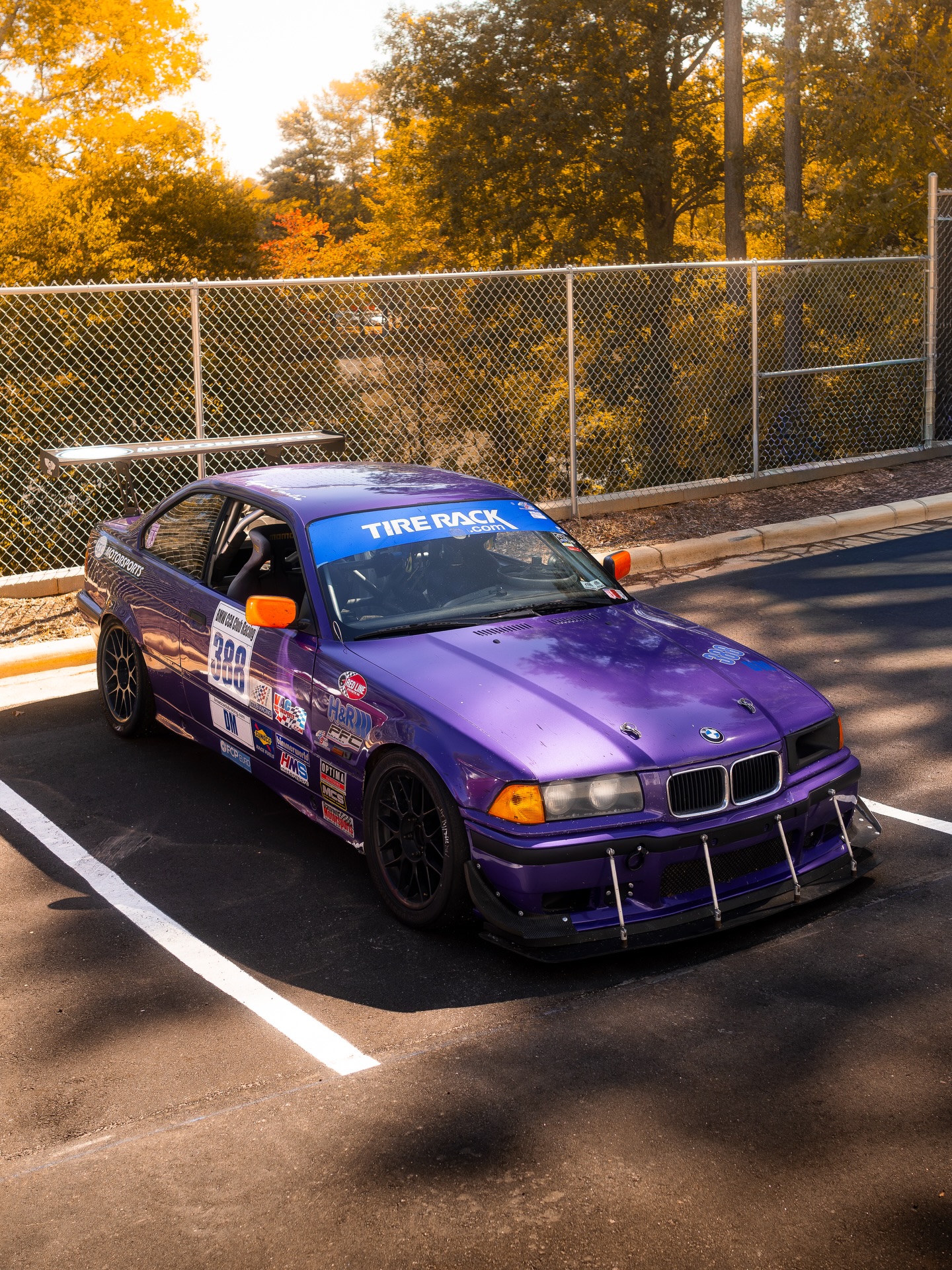Purple E36 M3 featured in BPC's custom M52 engine project